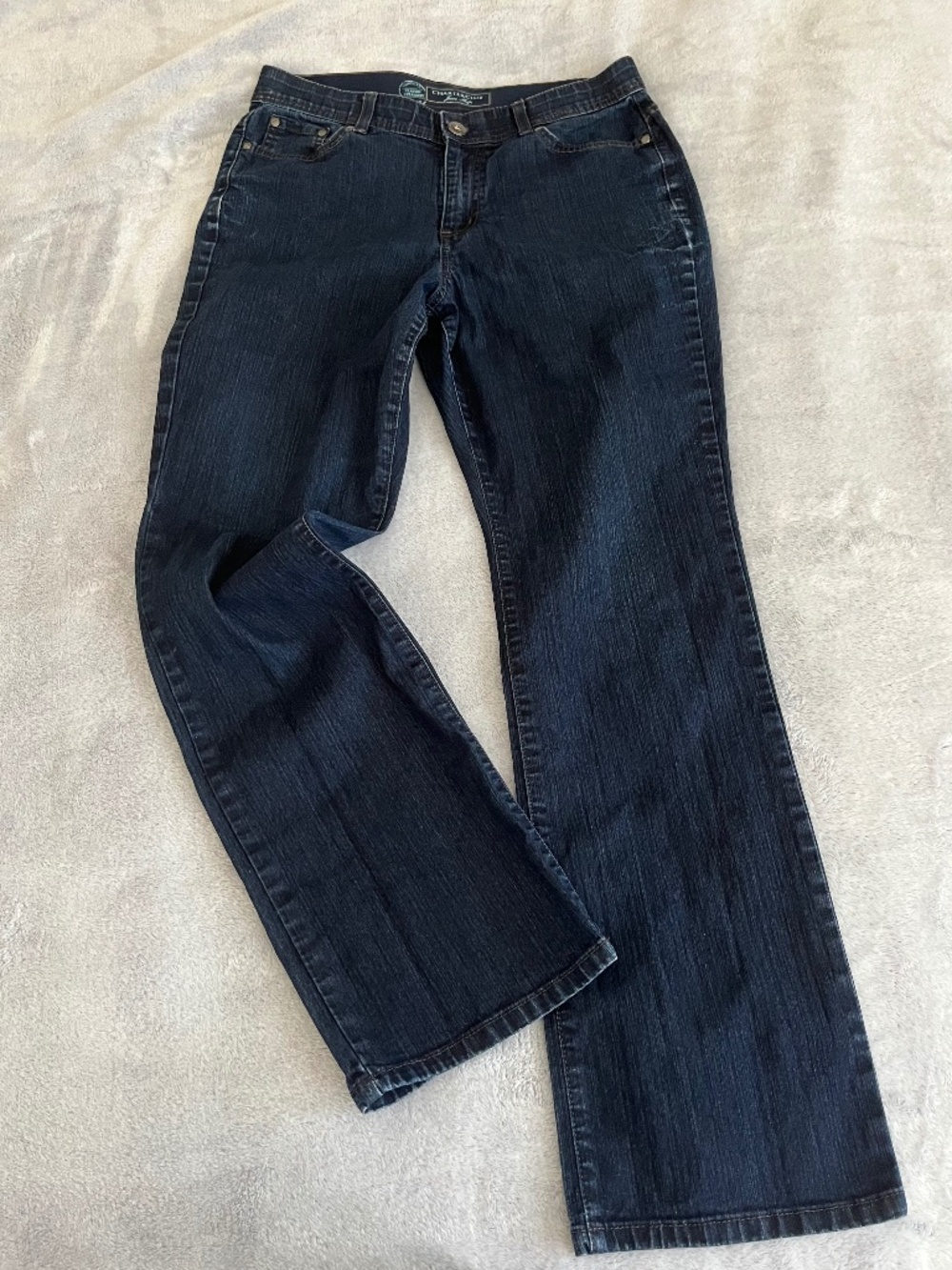 Charter Club Straight Leg Jeans Size 8 Dark Blue